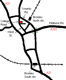 Bromley Branch Map Bromley Branch Map