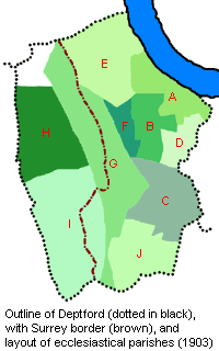 Deptford Kent Map North West Kent Family History Society